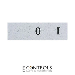 EMAS BET0801 EMAS B PUSH BUTTON PLATE (0-I)