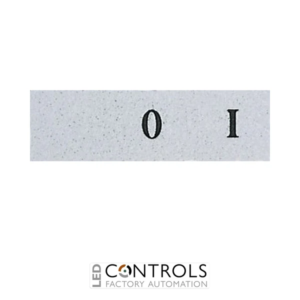 EMAS BET0801 EMAS B PUSH BUTTON PLATE (0-I)