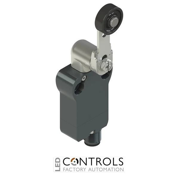 NB B112KF-SMK Pizzato Modular prewired switch with adjustable straight metal revolving lever diam. 20 roller