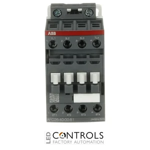 1SBL231201R8100 ABB AFC26-40-00-81 - AFC26 26A 4 Pole AC Operated Contactor No Auxiliary Contact