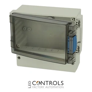 7525105 Fibox PC 17/16-L3 Enclosure, Polycarbonate Smoked transparent hinged cover