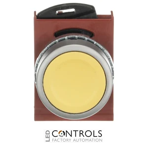 1SFA184003R9003 ABB P9MPNGG Yellow Flush Momentary Pushbutton - image 2