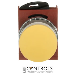 1SFA184033R9003 ABB P9MEM3GN Yellow 28 mm Momentary Mushroom Pushbutton - image 2