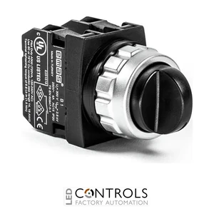EMAS H101S30 EMAS 30MM SELECTOR 3POS STAY PUT C/W 2NO AUX