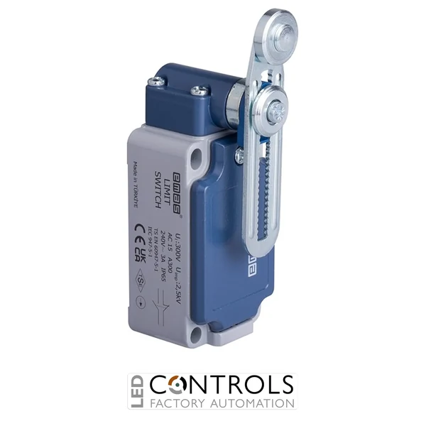 EMAS L52K13MEM122 EMAS L52 SERIES LIMIT SW. SNAP ACTION 1NC+1NO SHORT METAL ROLLER