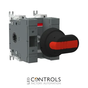 1SCA116718R1001 ABB OS32GB11P Switch-disconnector fuse, 32A, 2-pole, British Standard A2/A3, front operated, handle and shaft included.