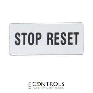 8LM2TAGB214 - """LABEL """"STOP RESET"""""""