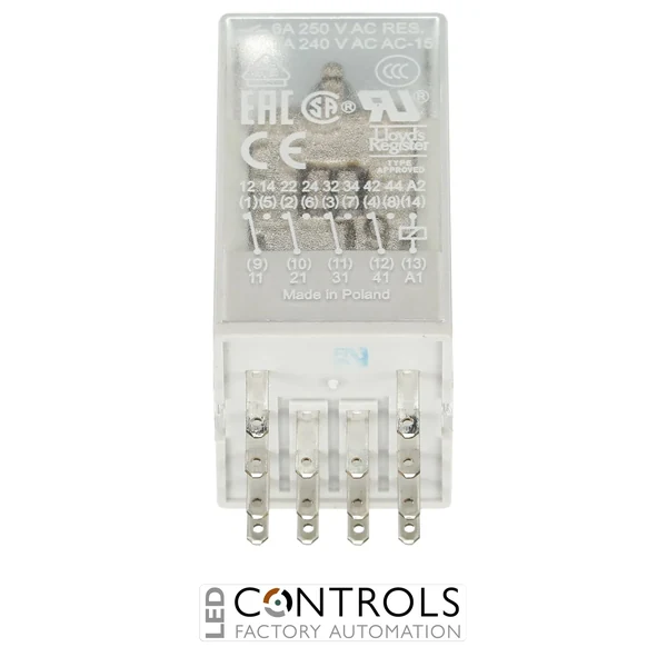 1SVR405613R1000 ABB CR-M024DC4 Pluggable Relay 4 C/O 24 V DC