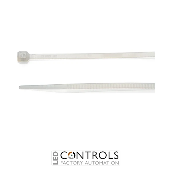 HFC80-N Partex non-releasable nylon cable tie, 80mm x 2.5mm, Natural, pack 100