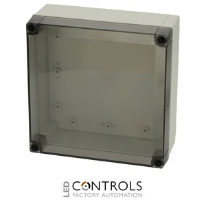 6011920 Fibox PC 175/75 HT Enclosure, Polycarbonate High base, smoked transparent cover