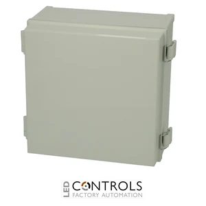 8113340 Fibox CAB PC 303018 G Cabinet, Polycarbonate, Grey door Latches on the long side
