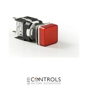 EMAS D060KXK EMAS D SERIES 16MM SQUARE LED 24V RED SIGNAL LAMP