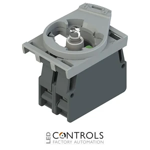 E2 AC-XXBC0021 Pizzato Complete unit with white LED holder, contact block 1NO and fixing adapter