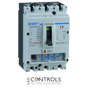 nm8-250s-3p-100a chint 100a 3p adjustable thermal & magnetic mccb