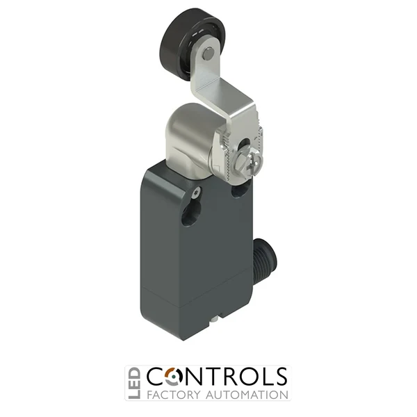 NA B122KE-DMK Pizzato Modular prewired switch with adjustable shaped metal revolving lever diam. 20 roller