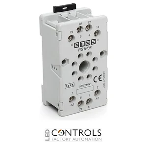 EMAS RS1P08G1 EMAS SOCKET 8 PIN GREY