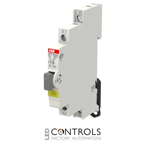 2CCA703253R0001 ABB E217-16-01E Luminous Pushbutton 1NC Yellow LED 16 A - image 2