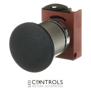 1SFA184060R9006 ABB P9MET4NN1 Black 40 mm Maintained Pull-Release Mushroom Pushbutton - image 2