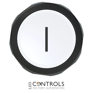 1SFA619110R1015 ABB CP11-10W-10 Compact White Pushbutton with Black I Marking