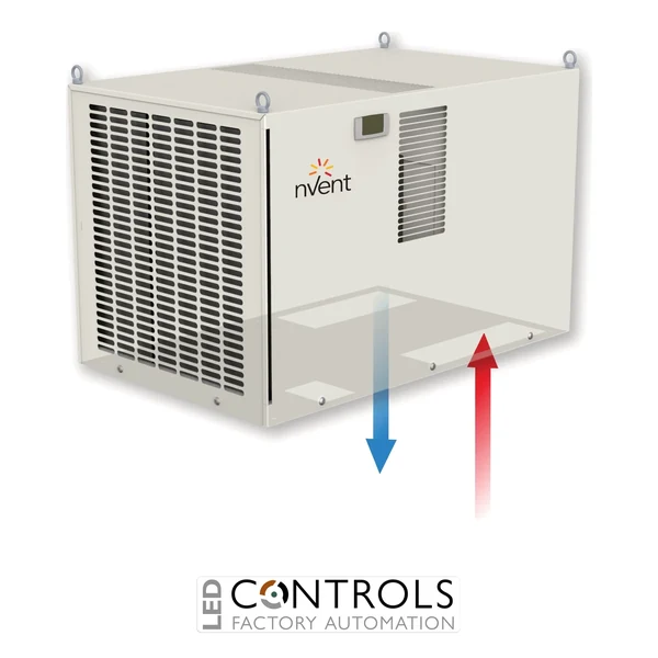 DEK30BT09 nVent Hoffman Roof Mount Air Conditioner, 2900 W, 230 V, 496x492x784 Stainless Steel, CE