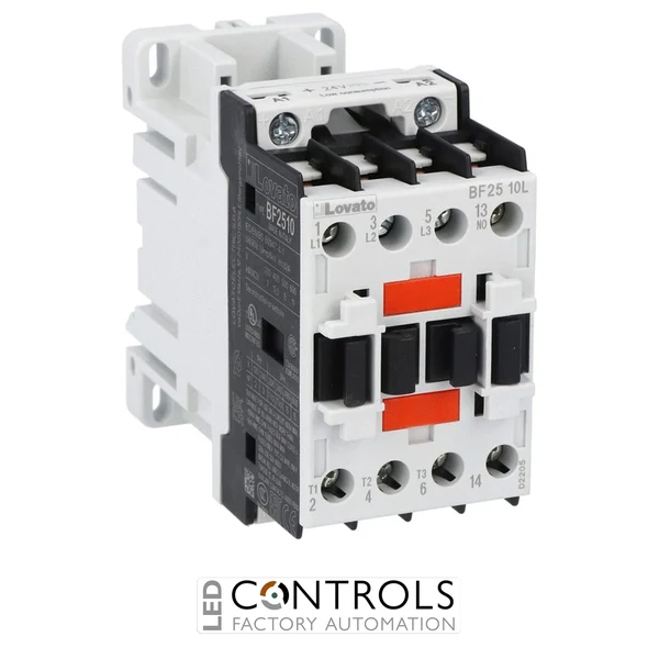 BF2510L024 - 3P CONTACTOR 1NO 25A AC3 24VDC LOW C.