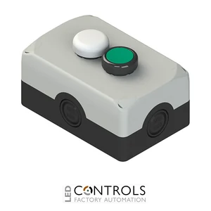 ES AC32043 Pizzato Complete unit with enclosure, 1 indicator light, 1 flush pushbutton and contacts