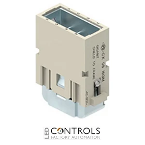 CX 08 I6GM ILME Male modular unit 8p 5 amp crimp gigabit shield bond