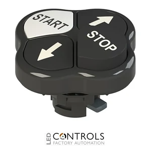 E2 1PQHA1QAAJ Pizzato Quadruple pushbutton