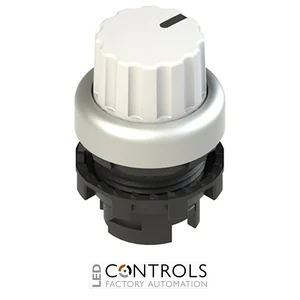 E2 1SE43ACE29AB Pizzato Knob selector, 3 positions white with marking