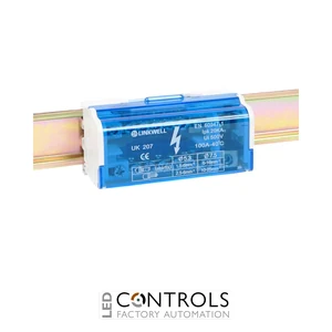 UK 215 ETE Series 500V 2 Pole Distribution Block 100A 15 Way