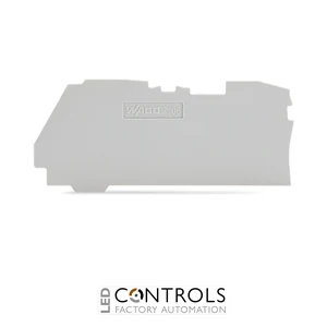 2106-1291 Wago End and intermediate plate;1 mm thick;gray