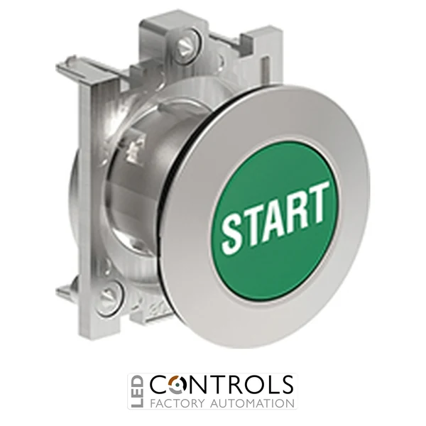LOVATO LPFB1163 GREEN FLUSH MET.FLAT PUSH-BUTTON START