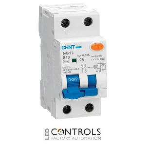 nb1l-b06 chint rcbo 6a b curve 30ma 36mm 1 pole + neutral