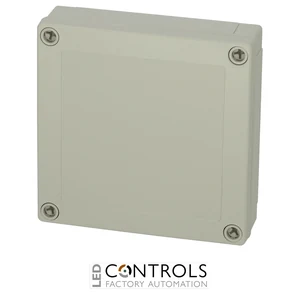 6012307 Fibox PC 125/35 LG Enclosure, Polycarbonate Low base, grey cover