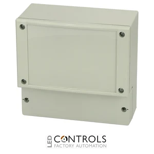 7520204 Fibox PC 17/16-LFC3 Enclosure, Polycarbonate Grey screw cover