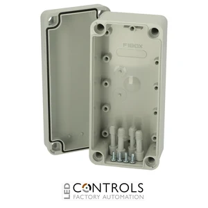 8784307 Fibox ABS D 65 G Enclosure, ABS Grey cover