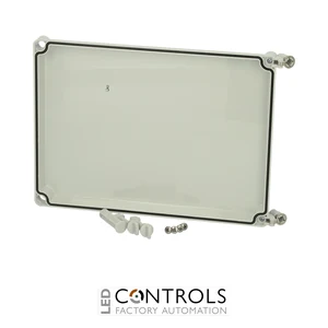 900694 Fibox EKP 30-G2FSH280 Hinged cover, Polycarbonate Grey