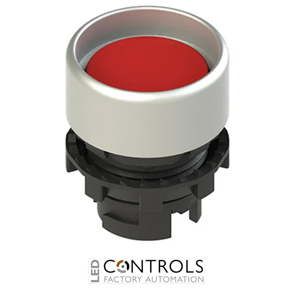 E2 3PU2P3290 Pizzato Spring-return red booted pushbutton