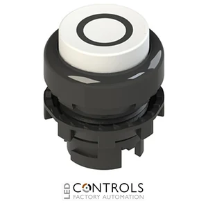 E2 1PL2S221L1 Pizzato Illuminated white projecting pushbutton with marking