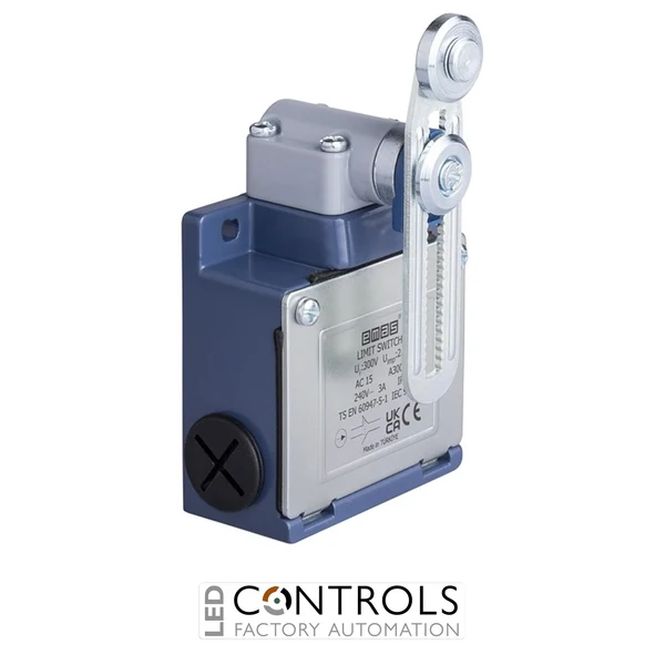 EMAS L53K13MEM122 EMAS L53 SERIES LIMIT SW. SNAP ACTION 1NC+1NO SHORT METAL ROLLER