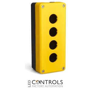 EMAS P4ECBOS EMAS P SERIES BLACK YELLOW PL. BOX 4 WAYS EMPTY