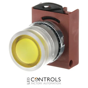 1SFA184493R9103 ABB P9MPLGGD P9M Yellow Flush Illuminated Momentary Pushbutton - image 3
