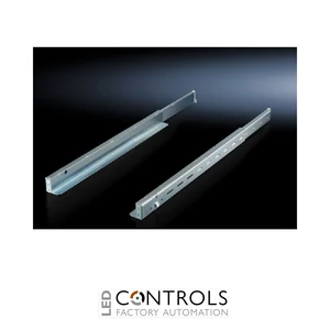 DK5302.035 Rittal SLIDE RAILS, 19 inch, DEPTH-VARIABLE FOR 19 inch PROFILES, 2,5 MM, RAL 9005
