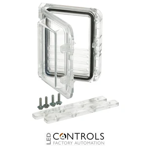 3730661 Fibox L 04 Window for 4 modules Clear cover