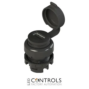 E2 1USB1CAK Pizzato USB socket 2.0 EROUND series