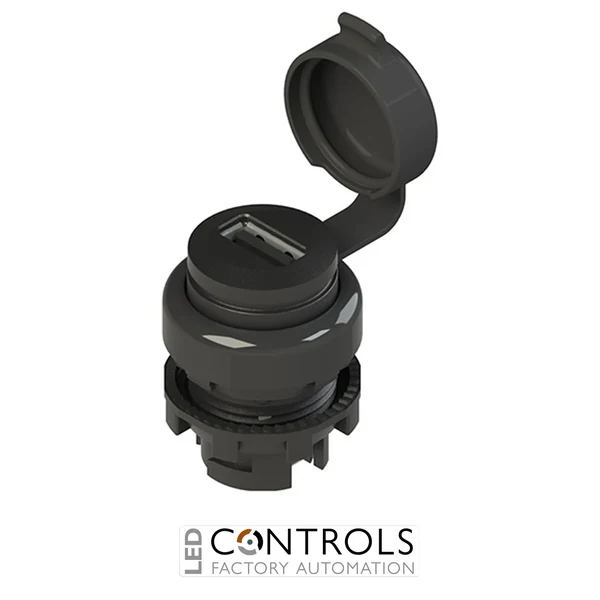 E2 1USB1CAK Pizzato USB socket 2.0 EROUND series