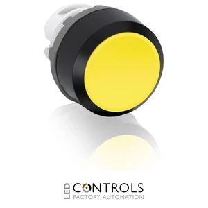 abb maintained yellow non-illuminated flush push button 22mm mp2-10y