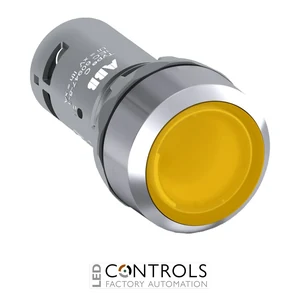 1SFA619100R3113 ABB CP1-31Y-10 Yellow Illuminated Compact Pushbutton 1NO 24V AC/DC