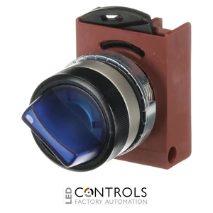 1SFA184636R9104 ABB P9MSLZ3L Blue Illuminated 3-Position Momentary Selector Switch - image 3