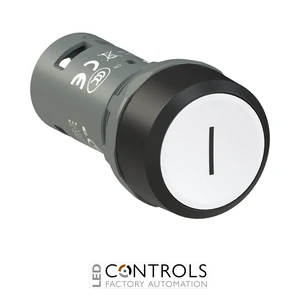 1SFA619110R1015 ABB CP11-10W-10 Compact White Pushbutton with Black I Marking - image 3